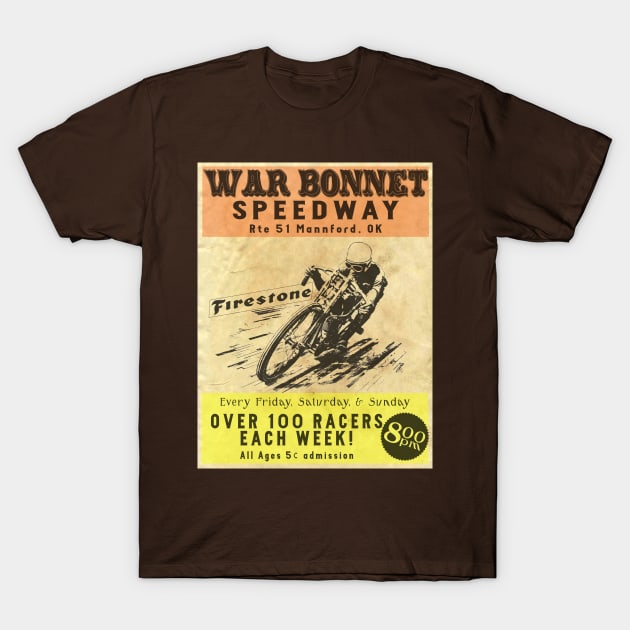 War Bonnet Speedway T-Shirt by ok2do